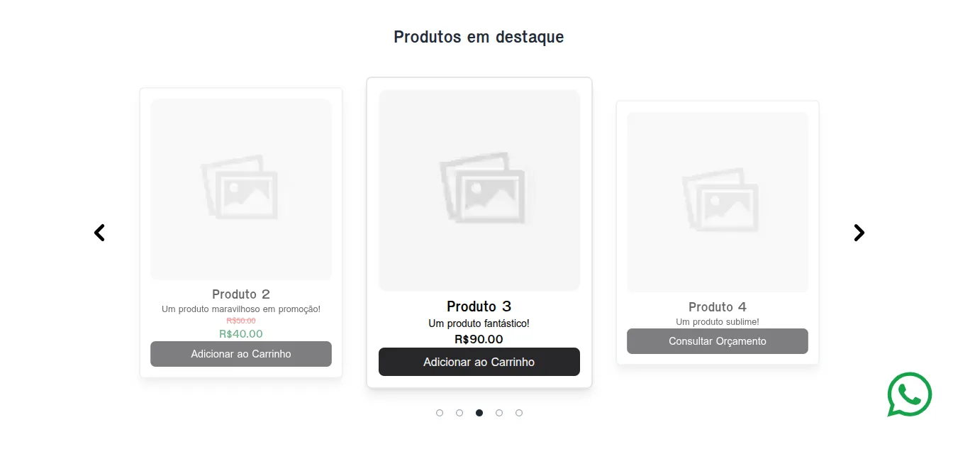 Catálogo Página Destaque